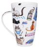 Dunoon Fine Bone China Large Cat Mug 'Catastrophe'