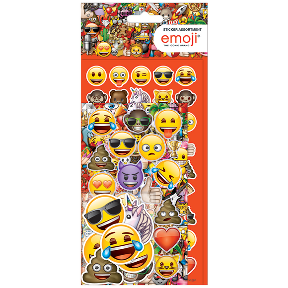 Emoji Great Value Fun Sticker Assortment