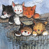 Alex Clark Classic Square Cat Card - Kittens