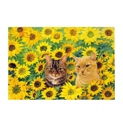 Lesley Anne Ivory Greetings Card - Sunflowers