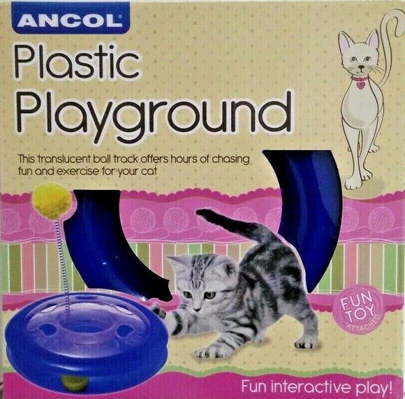 Ancol Plastic Playground Cat Kitten Fun Ball Toy